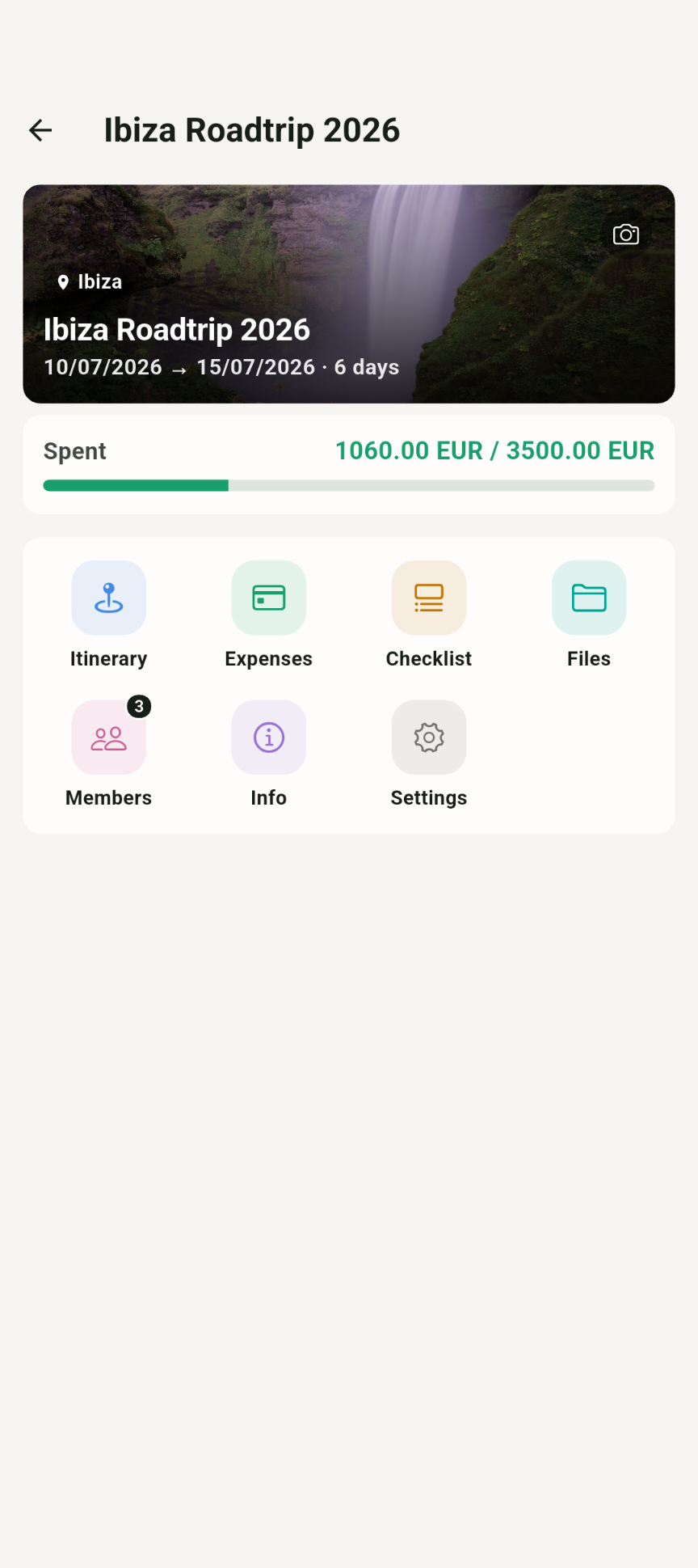 Voyage App Trip Hub